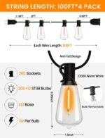 400 ft Outdoor String Lights