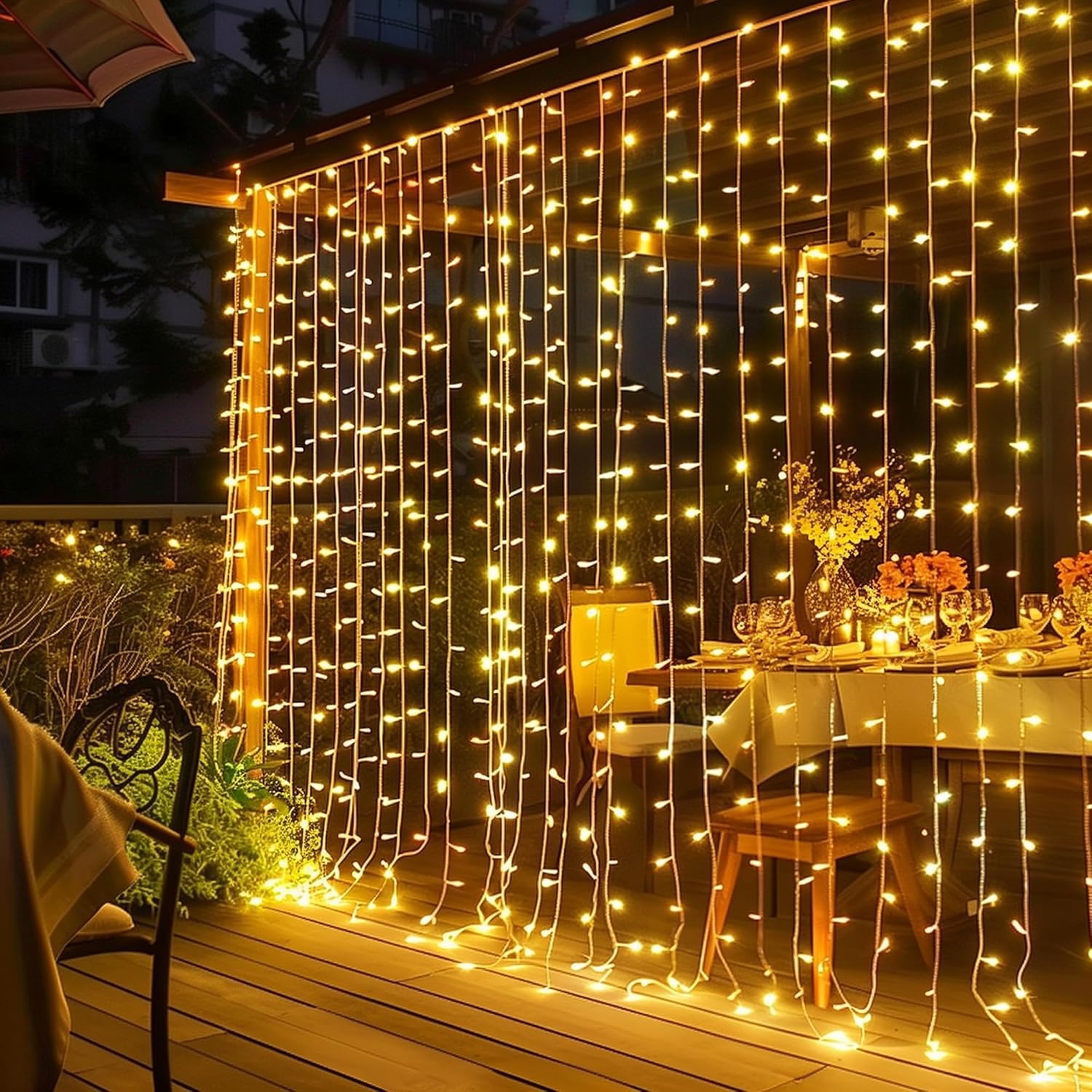 400 LED Curtain Lights - 6.6 ft - Image 12